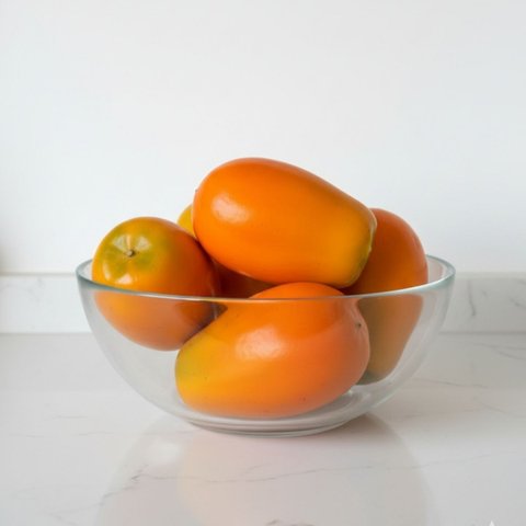 5 Mamões Fake Decorativos Artificiais Realistas Decoração Cozinha Buffet Fruteira Ambiente Temático