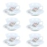 Jogo 6 Xícaras de Café com Pires Eterna Porcelana Schmidt - 1