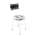 Ver imagem 4 de 2 Cadeiras Brancas para Cozinha Viena Cappuccino Premium:Floral Branco