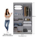 Ver imagem 3 de Guarda-Roupa 4 Portas 2 Gavetas Onix Paris Espresso Móveis