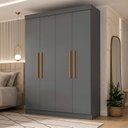 Ver imagem 1 de Guarda-Roupa 4 Portas 2 Gavetas Onix Paris Espresso Móveis