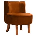 Ver imagem 4 de Cadeira Decorativa Oliva Via Encanto Veludo Cobre