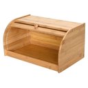 Ver imagem 2 de Porta Pão de Bambu 38,5cm Com Tampa Retrátil Ecokitchen
