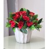 Arranjo e Vaso De Flores Artificial Rosas 8268 - 3