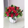 Arranjo e Vaso De Flores Artificial Rosas 8268 - 2
