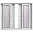 Ver imagem 2 de Janela de Correr Alumínio Branco 06 Folhas Veneziana Maxx - 100x200