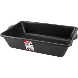 Caixa plástica p/ massa 20 litros 60x37x14cm preta Nove54