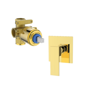 Kit Base Misturador e Acabamento Monocomando 3/4 Dourado Wj-16605-399c Jiwi Wj-4994-md-gd