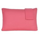 Ver imagem 1 de Kit 2 Fronhas Lisa 50cm X 70cm Malha 100% Algodão Goiaba - Panosul