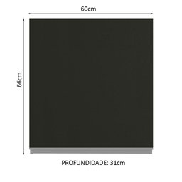 Paneleiro Smart 100% Mdf 2 Portas Branco Madesa - 13
