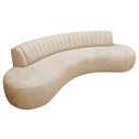 Ver imagem 2 de Divã Recamier Celeste Curvo Sala Estar Luxo 200cm Linho