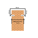 Ver imagem 2 de Kit de 8m de Rufo de Muro Corte 28