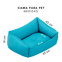 Kit Pet Com Cama Cachorro Gato M 57X37 Acorde Se For Comer - 4