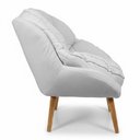 Ver imagem 4 de Poltrona Decorativa Marcela Boucle Cinza Dal Poz Estofados