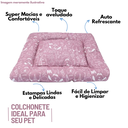 Ver imagem 2 de Colchonete Pet Toque de Pêssego Rosa e Lilás - Médio - Lilás