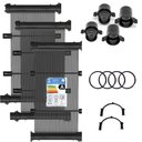 Ver imagem 1 de Conjunto 06 Placas e Terminações para Aquecimento Solar de Piscinas até 06m² ou 10mil litros - KS