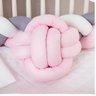 Kit Berço 11 Peças Rosa Claro com Almofada de Nó + Trocador - 2