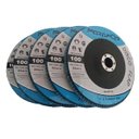 Ver imagem 2 de 10 Discos Flap - 7 x 7/8 x 6.4 - Grão 100