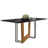 Mesa de Jantar Munique 160x90 Ipê/Preto - PR Móveis - 1