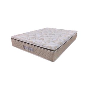 Colchão Casal King Size Atria Plus Semi Ortopédico com Espuma D33 e D29 Soft 1,93x2,03x0,30 Bege