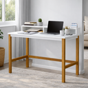 Ver imagem 1 de Mesa Home Escrivaninha Califórnia Office Industrial Quarto:branco