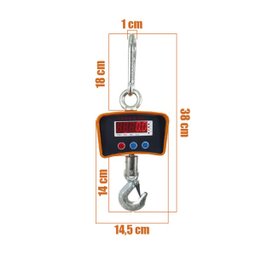 Balança Gancho Digital Alta Precisão Suporta até 1000 Kg - 6