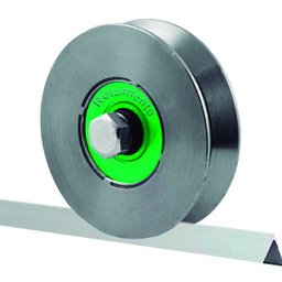 6 Roldanas Aço 2 1/2 Portão Correr Deslizante Rolamento Canal V - 1