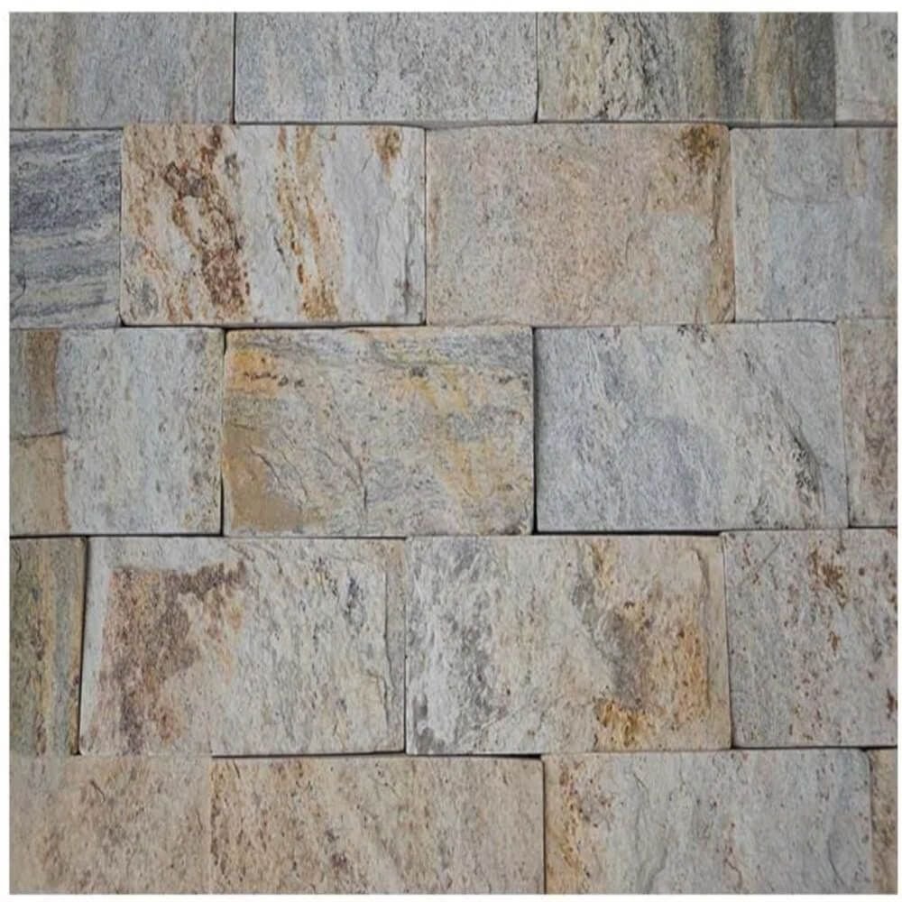 Pedra Miracema Amarela Amarrado com 0,5m² 19 Peças 11,5x23cm - Pedras ...