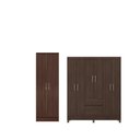 Ver imagem 3 de Conjunto Guarda Roupa 6 Portas e Sapateira Avila Cafe Touch