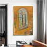 Quadro Decorativo Van Gogh Janela Do Estudio:90x60 cm/BRANCA - 5