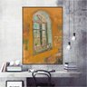 Quadro Decorativo Van Gogh Janela Do Estudio:90x60 cm/BRANCA - 3