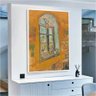 Quadro Decorativo Van Gogh Janela Do Estudio:90x60 cm/BRANCA - 8