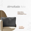 Ver imagem 4 de Almofada Decorativa Aviv Cinza Cheia com Zíper 35x56 Linho para Sofá Cama Poltrona Fibra Siliconada