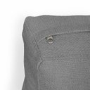 Ver imagem 5 de Almofada Decorativa Aviv Cinza Cheia com Zíper 35x56 Linho para Sofá Cama Poltrona Fibra Siliconada