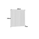 Ver imagem 4 de Painel para Sala de Estar Smart 200cm Ripado 100% MDF Luna Casa Lar Shop