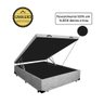 Base Box Baú Casal Luxo Blindado NK Camas Suede Cinza 41x138x188 - 1