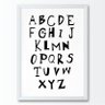 Quadro infantil Alfabeto Preto e Branco - 1