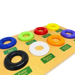 Brinquedo Educativo Infantil Em Inglês Prancha das Cores - 3