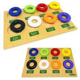 Brinquedo Educativo Infantil Em Inglês Prancha das Cores - 1