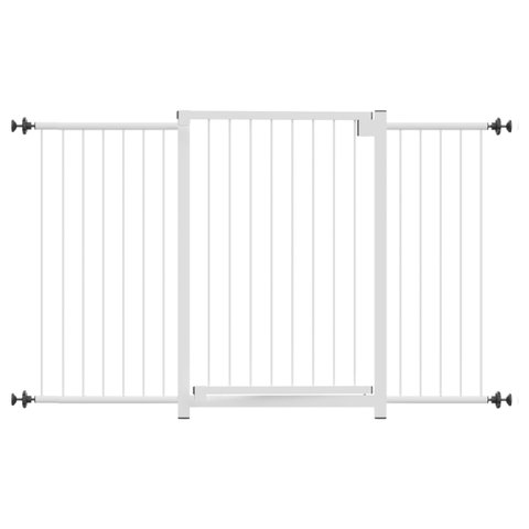 GRADE PORTÃO PET BEBÊ DIVISOR AMBIENTE 70 A 120 CM BRANCO