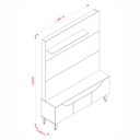 Ver imagem 3 de Rack com Painel 136cm Polo Madetec
