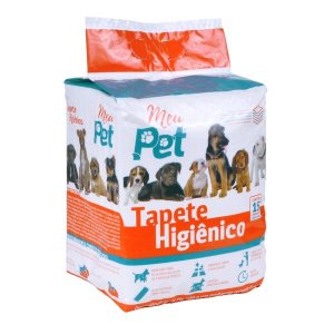 Tapete Higiênico para Cachorros Pacote C 15 Unidades Rápida Absorção Branco - Meu Pet