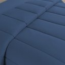 Ver imagem 3 de Edredom Cobertor Casa Scarpa Sonnet Solteiro Malha Lisa Dupla Face 100% Algodão - Azul Marinho