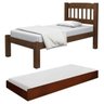 Cama Solteiro com Auxiliar Madeira Maciça Super Resistente - 1
