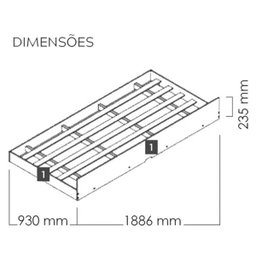 Cama Solteiro com Auxiliar Madeira Maciça Super Resistente - 9
