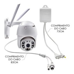 Câmera IP Prova D'Água Infravermelho Externa Wifi HD 3 - 9