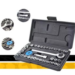 Kit Compressor de Ar Multiuso + Jogo De Soquete 40Pçs Fertak - 3