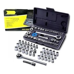 Kit Compressor de Ar Multiuso + Jogo De Soquete 40Pçs Fertak - 2