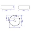 Ver imagem 4 de Cuba Apoio Redonda 40cm Deca Slim Marrom Fosco L.12040.m.22