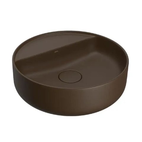 Cuba Apoio Redonda 40cm Deca Slim Marrom Fosco L.12040.m.22